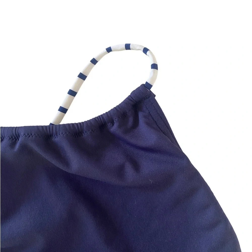 Melissa Odabash Girls One Piece Bathing Suit Swimsuit Navy 12 NWT